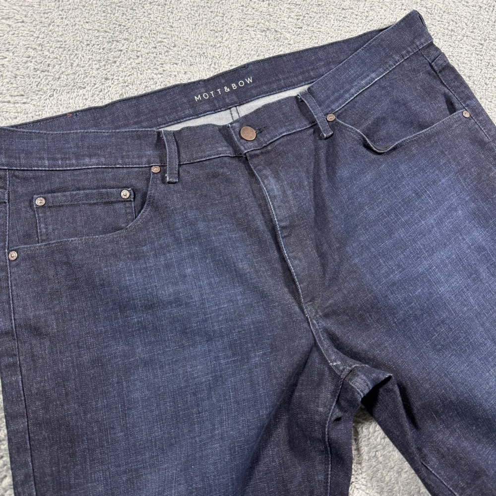 Mott & Bow Crosby Slim Fit Jeans Dark Blue‎ Indigo Mens SIze 40x32 Stretch